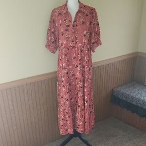 Kate & Sam Floral Tiered Maxi Dress